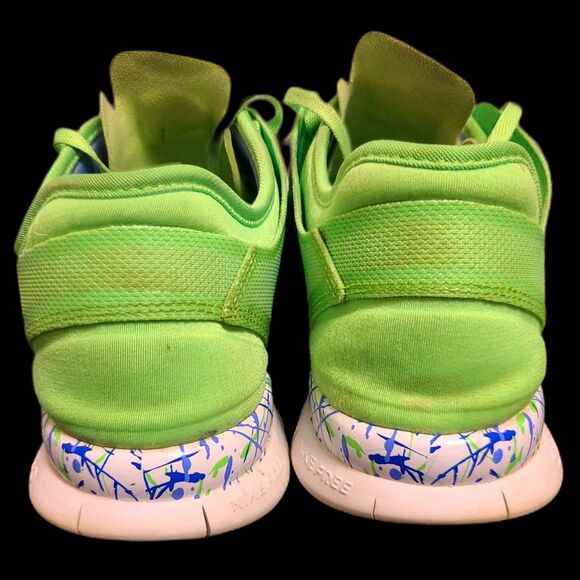 Nike Women's Free 5.0 Tr Fit Neon‎ Green Running Sneaker 704695-301 Size 8 - Picture 3 of 9